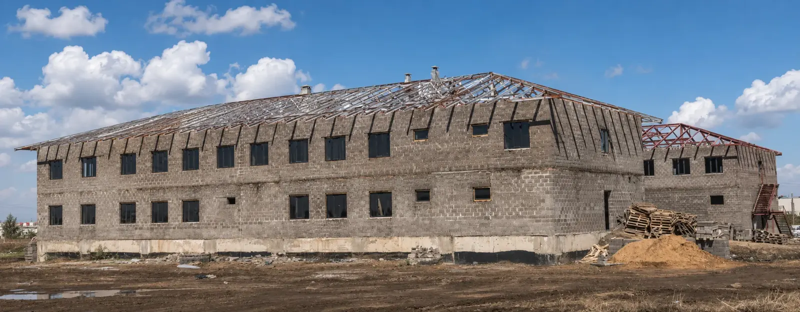 Завод промышленных взрывчатых веществ и генеральный склад в Караганде до работ